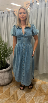 Marnie denim dress- light denim