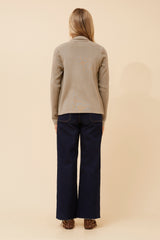 Lorrie cardi - taupe