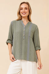Hana top - khaki