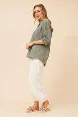 Hana top - khaki