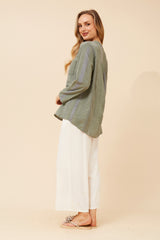 Hana top - khaki