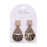 KiKi Gold Fans Earrings