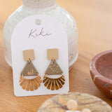 KiKi Gold Fans Earrings