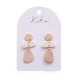 KiKi Beige Morph Drops Earrings