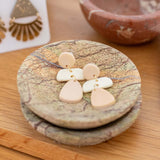 KiKi Beige Morph Drops Earrings