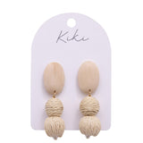 KiKi Raw Wood Drops Earrings