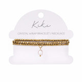 KiKi Golden Mirage Crystal Wrap Jewellery