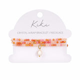 KiKi Blush Bloom Crystal Wrap Jewellery