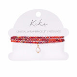 KiKi Crimson Flame Crystal Wrap Jewellery