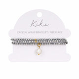 KiKi Silver Mist Crystal Wrap Jewellery