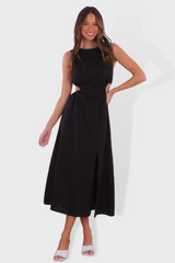 Layla cut out dress - Black