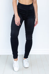 Dee Pull Up Jeans - Black