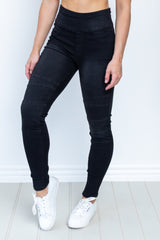 Dee Pull Up Jeans - Black