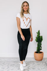 Dee Pull Up Jeans - Black