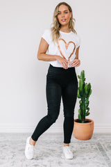 Dee Pull Up Jeans - Black