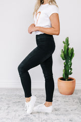 Dee Pull Up Jeans - Black