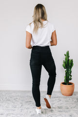 Dee Pull Up Jeans - Black