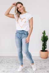 Molly Pull Up Jeans - Blue