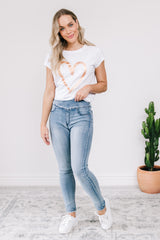 Molly Pull Up Jeans - Blue