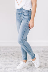 Molly Pull Up Jeans - Blue