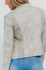 Ryder Biker Jacket - Stone