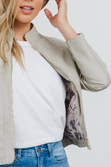 Ryder Biker Jacket - Stone