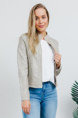 Ryder Biker Jacket - Stone