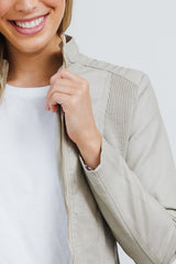 Ryder Biker Jacket - Stone