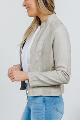 Ryder Biker Jacket - Stone