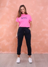 Riley Denim Joggers - Ink