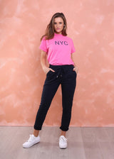 Riley Denim Joggers - Ink