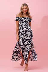 Robin Long Off Shoulder Floral Maxi Dress