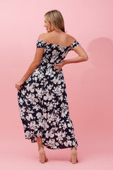 Robin Long Off Shoulder Floral Maxi Dress