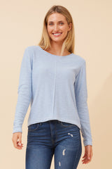 Conti knit top / sky blue