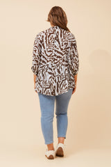 Stella  shirt - chocolate