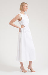 Layla cut out dress - white