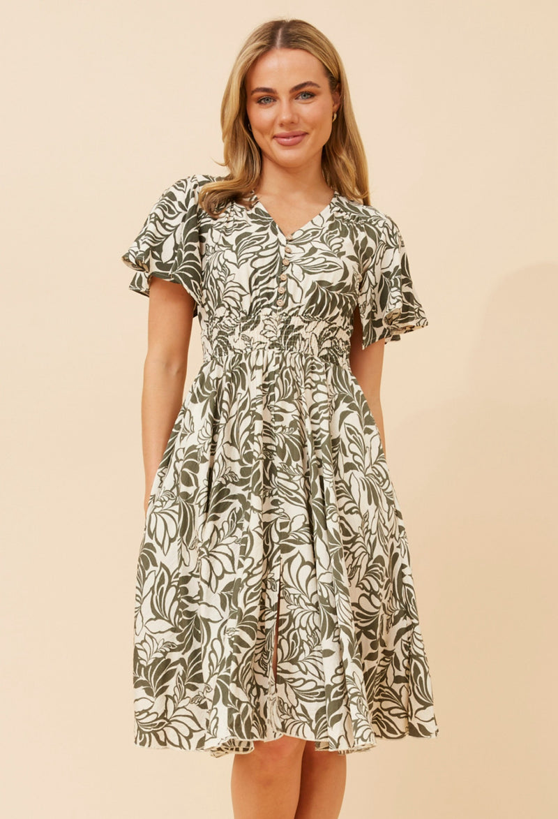 Eliana dress - khaki