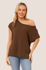 Evie top- chocolate