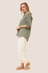 Hana top - khaki