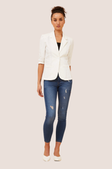 Anna blazer- white