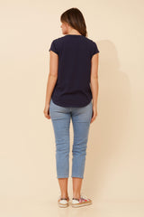 Vogue tee- Navy