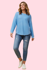 Aria Knit Jumper - Blue