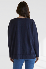Roxette Tee - Dark Blue | Betty Basics