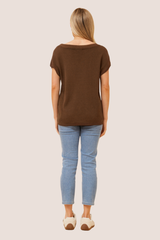 Evie top- chocolate