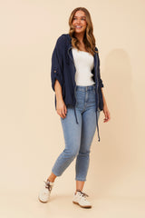 Fiona solid jacket - Navy