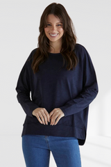 Roxette Tee - Dark Blue | Betty Basics