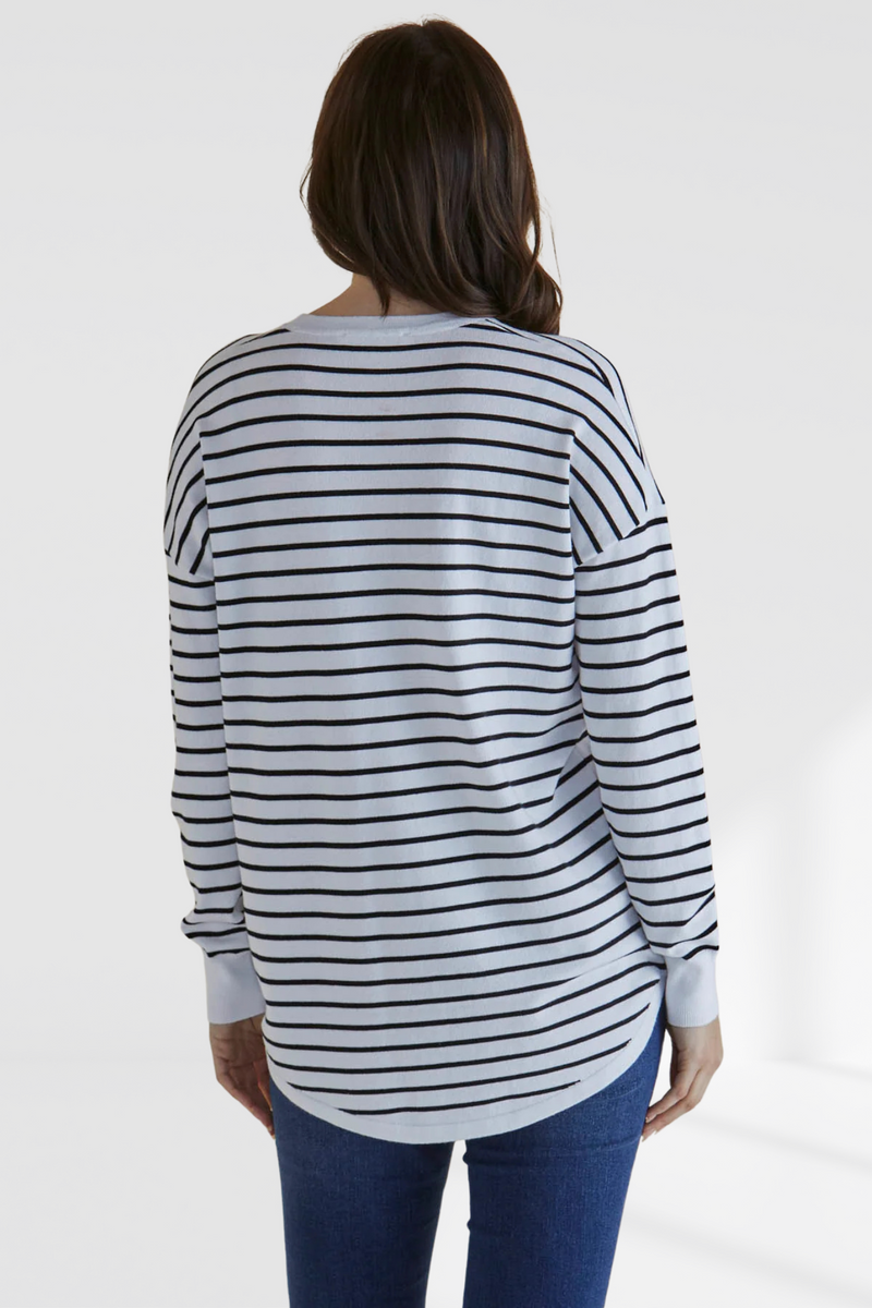 Sophie Knit Jumper - Monochrome Stripe
