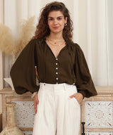 Christina shirt - Chocolate