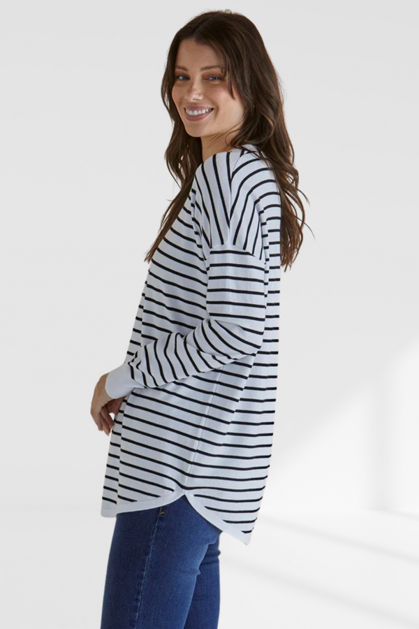 Sophie Knit Jumper - Monochrome Stripe