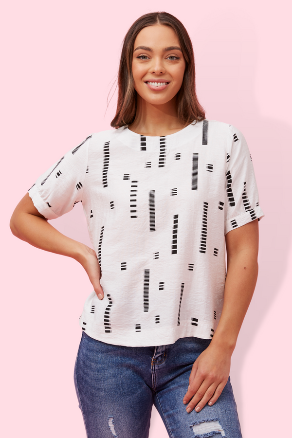 Abstract Top - White
